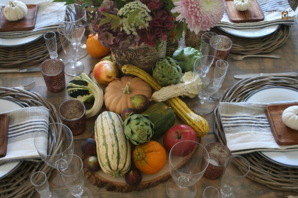 fall harvest tablescape