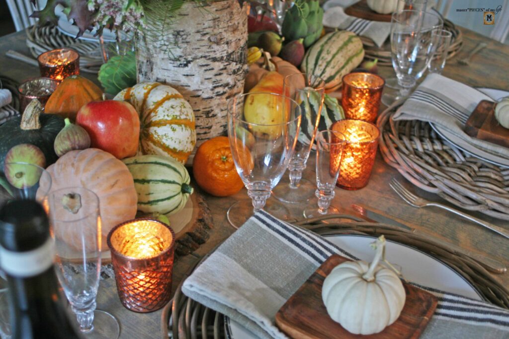 fall harvest tablescape