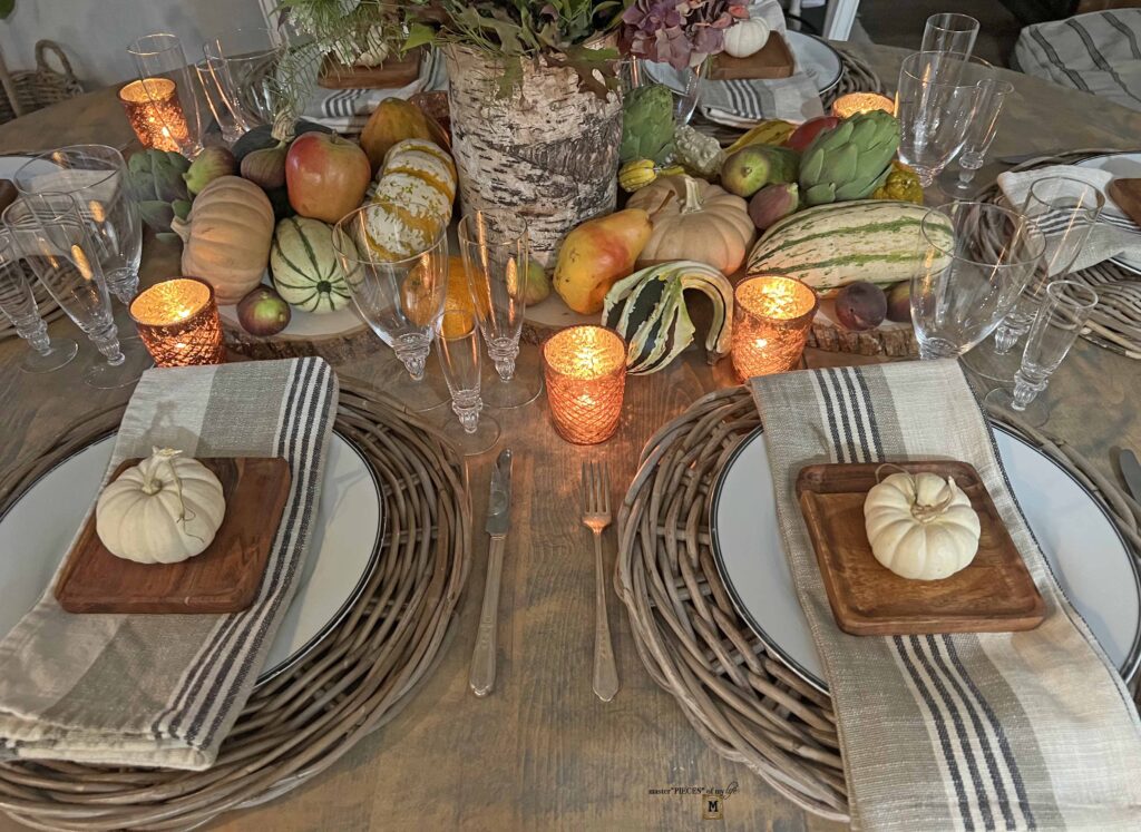 fall harvest tablescape