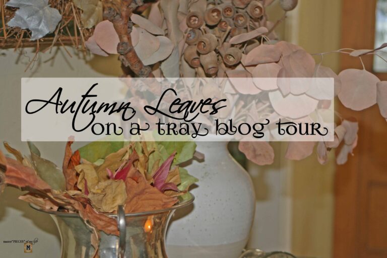 Autumn leaves on a tray blog tour
