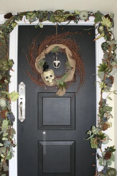 decorating for halloween with a skeleton crew