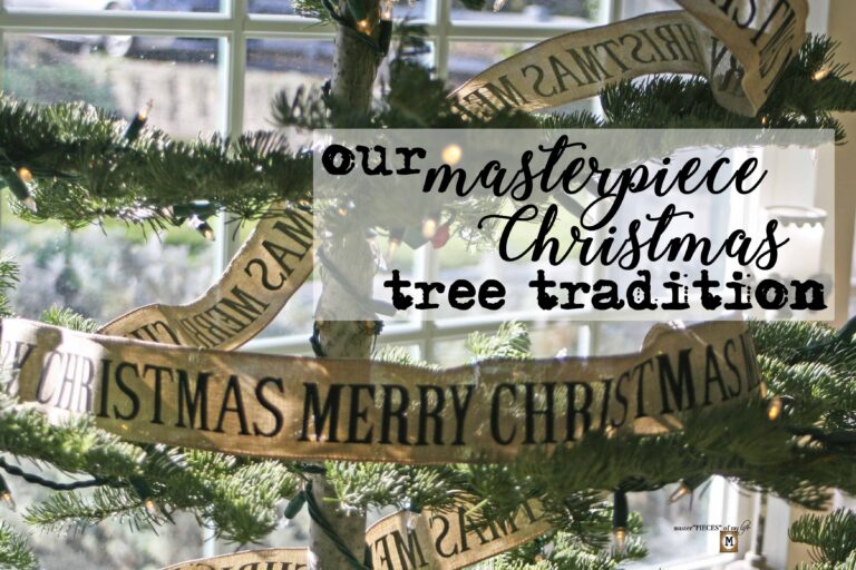 our masterpiece Christmas tree tradition