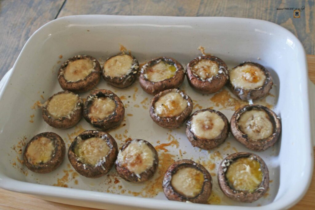 quail egg stuffed mushrooms