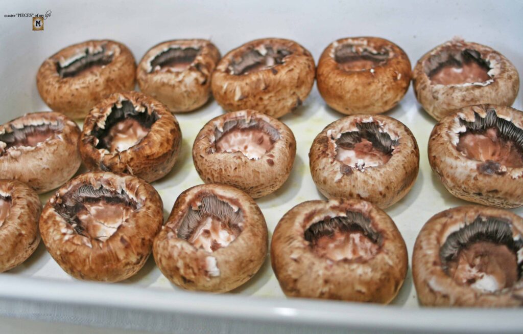 quail egg stuffed mushrooms