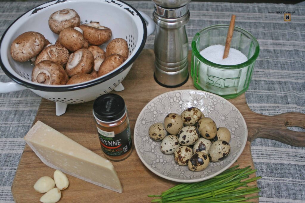 quail egg stuffed mushroom recipe