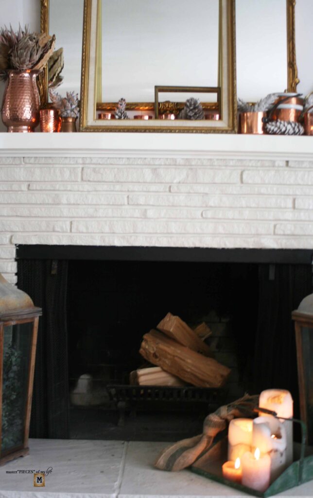 Fall Copper Mantel Styling