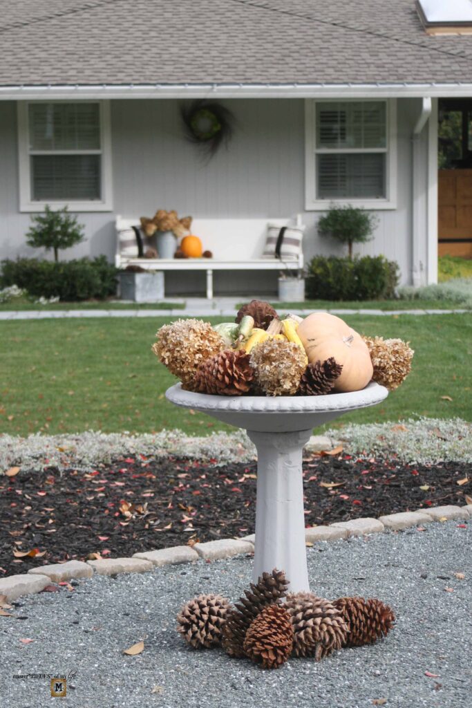 Thanksgiving birdbath