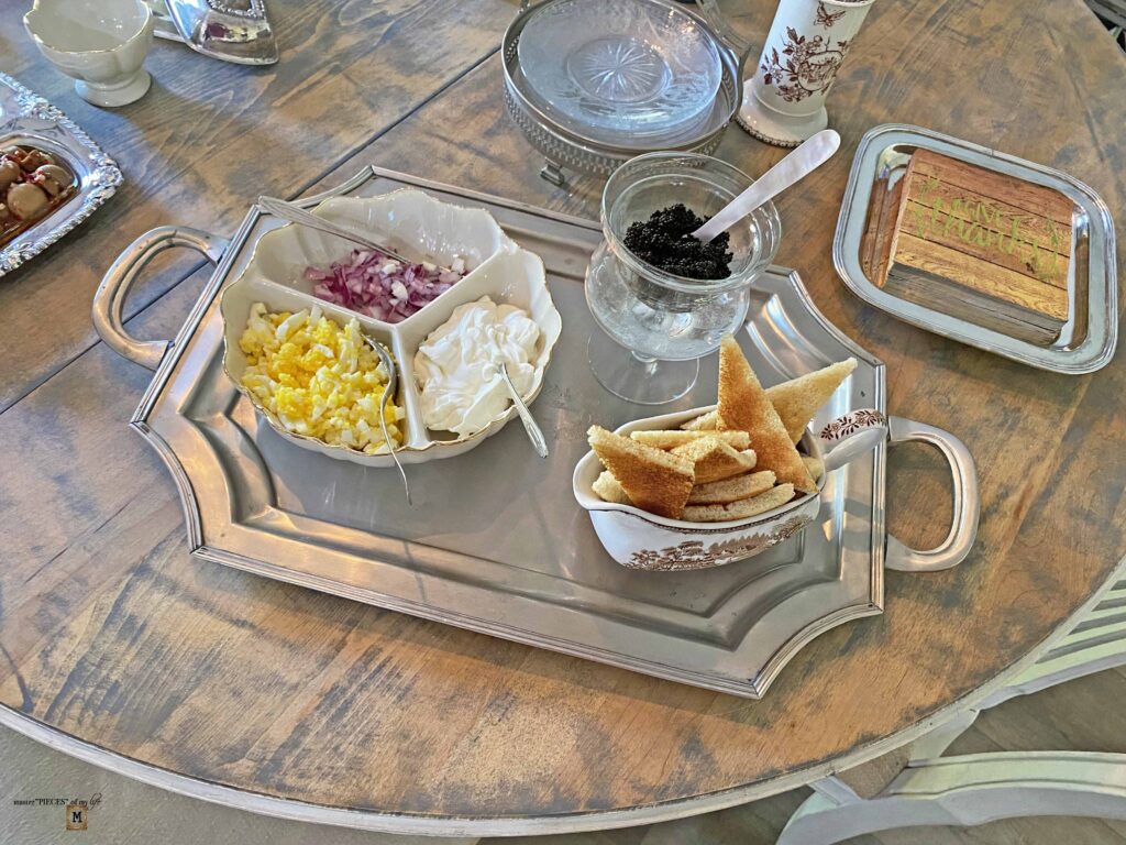 caviar serving station