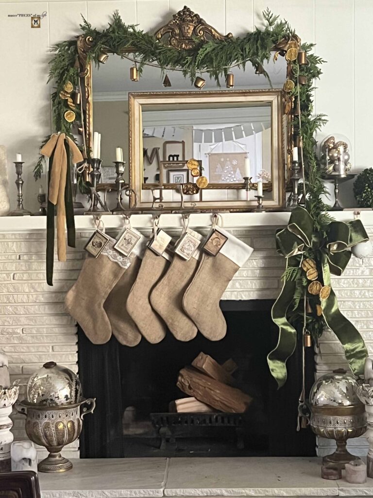 Christmas mantel