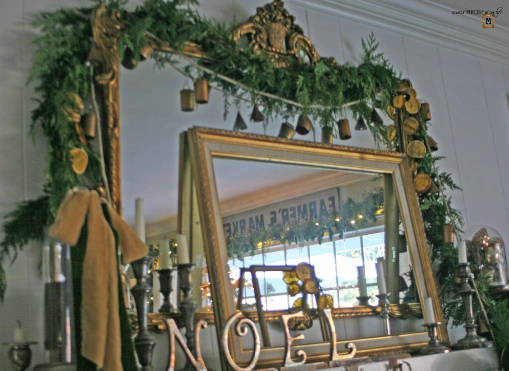 Christmass mantel styling