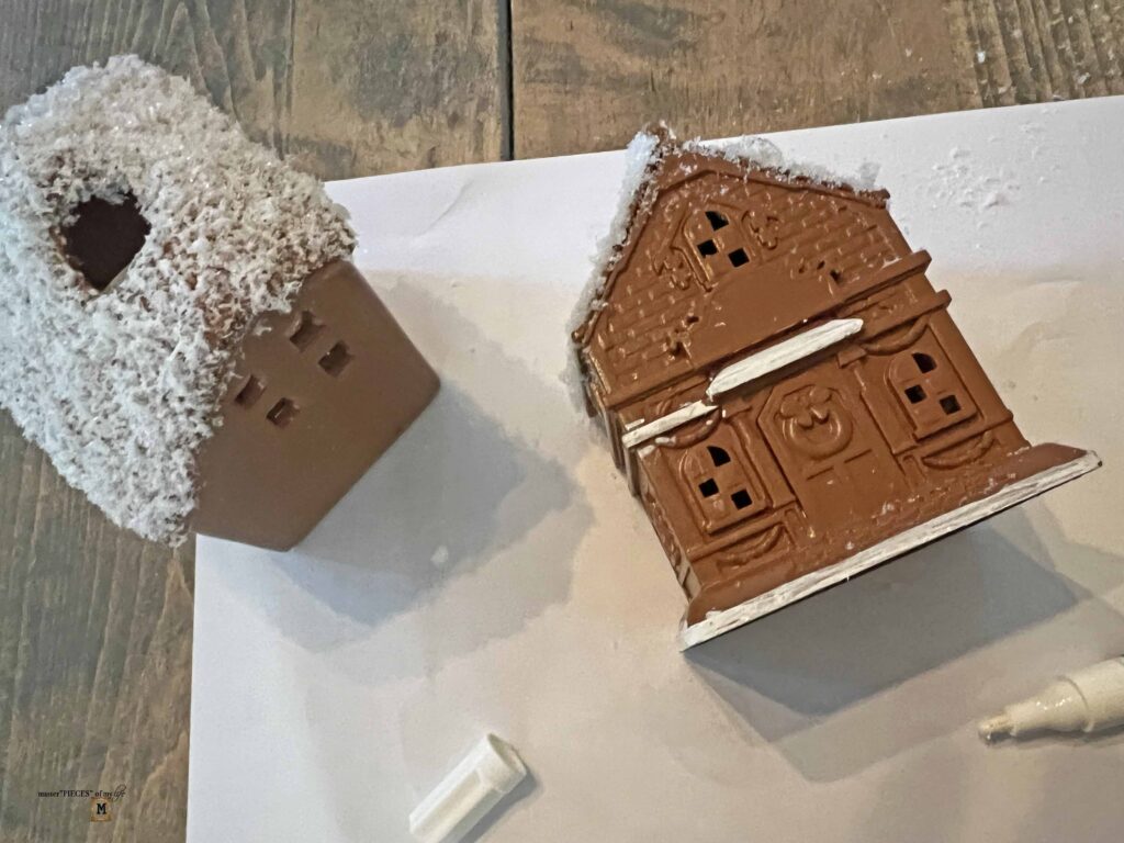 faux gingerbread houses DIY