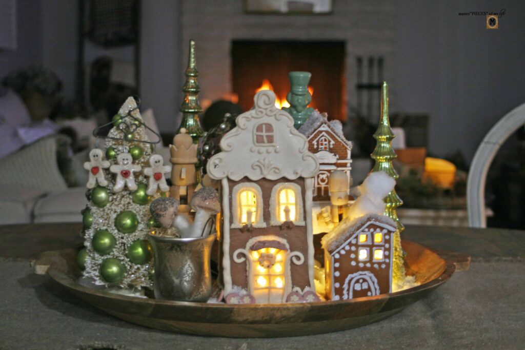 faux gingerbread houses DIY