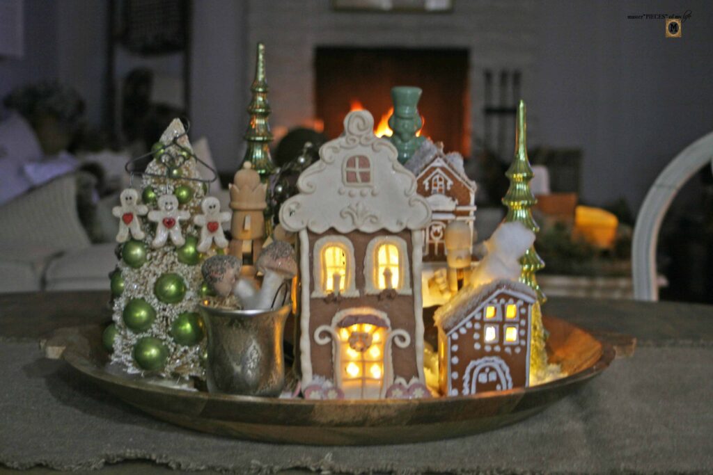 faux gingerbread houses DIY