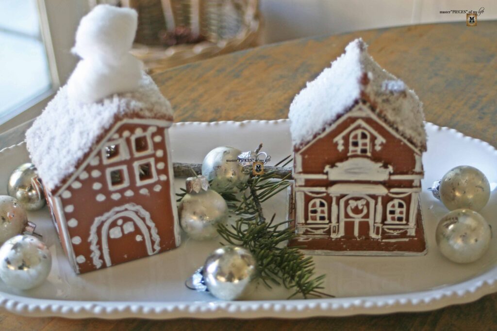 faux gingerbread houses DIY