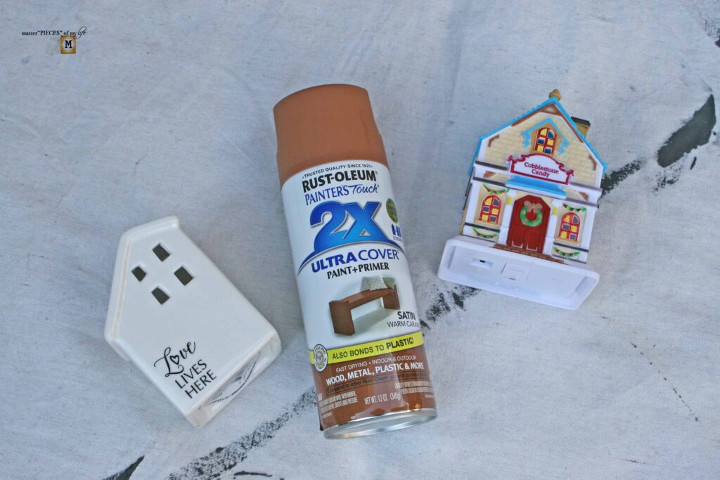 faux gingerbread houses DIY