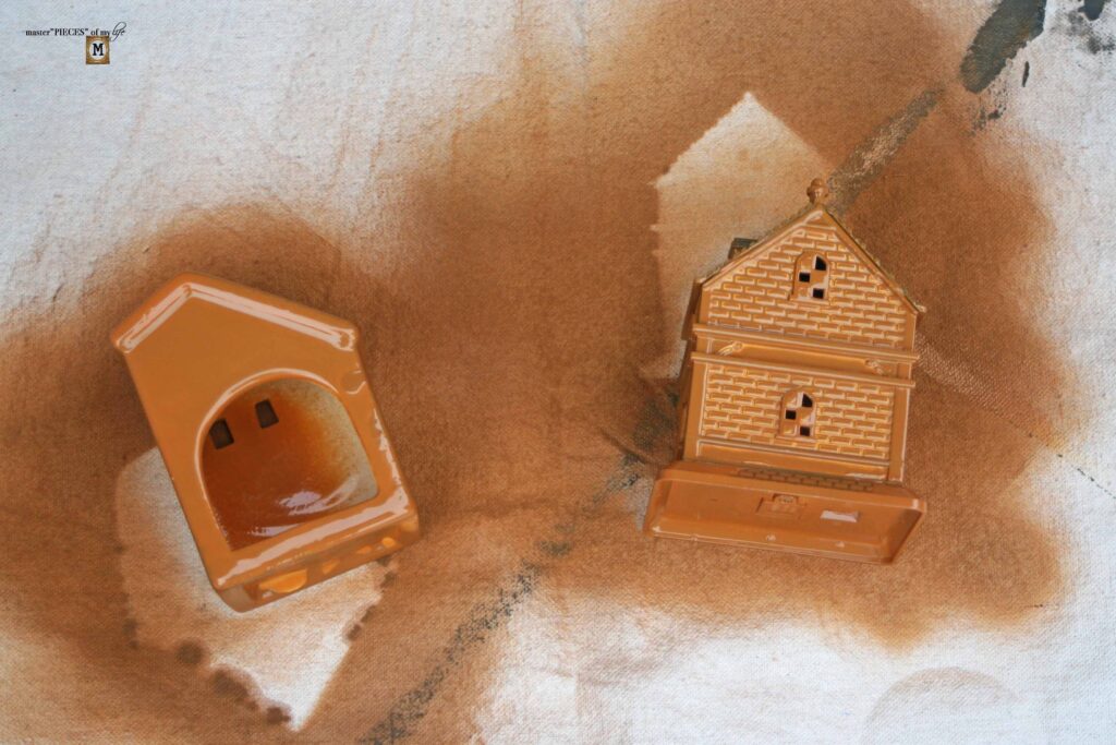 faux gingerbread houses DIY