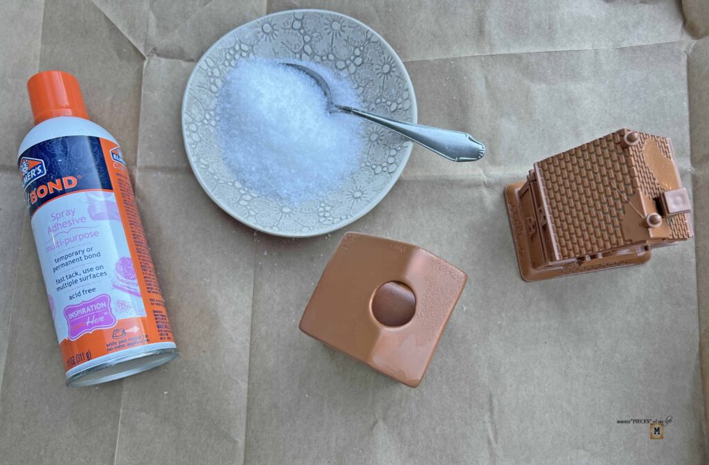 faux gingerbread houses DIY