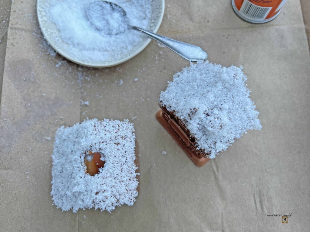 faux gingerbread houses DIY