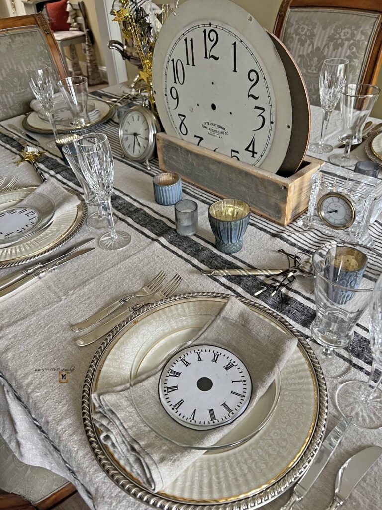 timely New Year's Eve table design