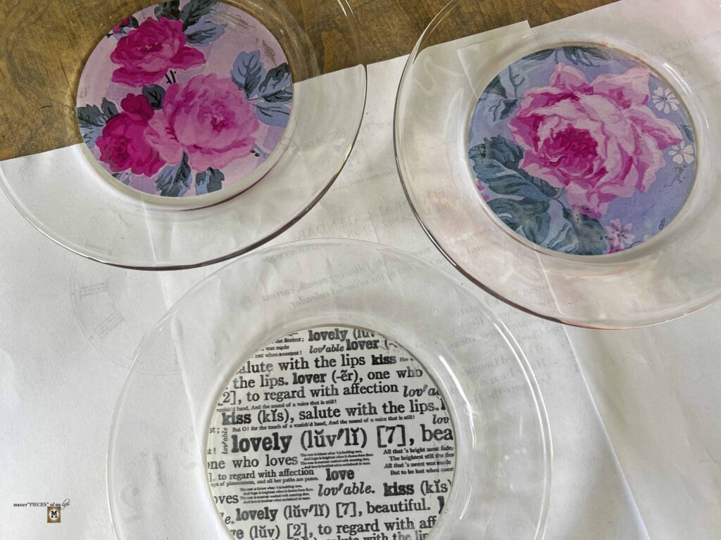 Custom glass plates DIY