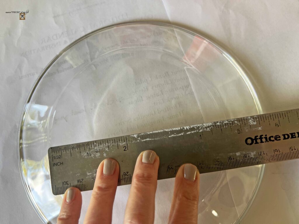 DIY custom glass plate