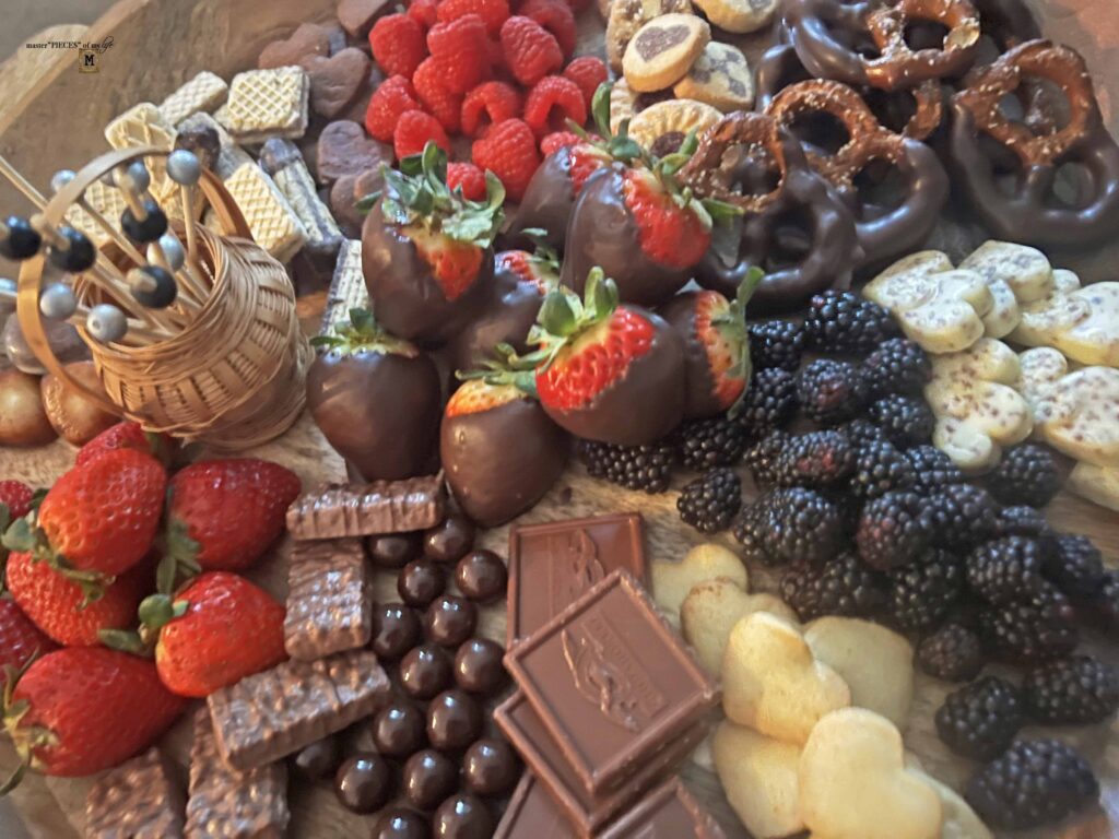 assemble dessert board