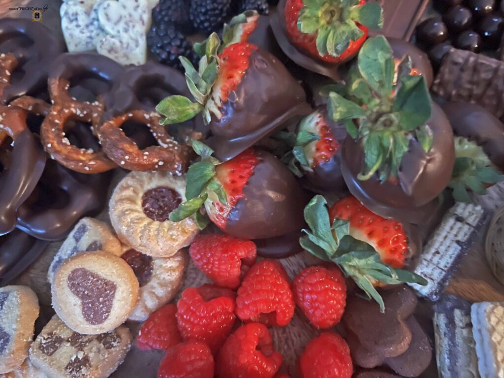 assemble dessert board