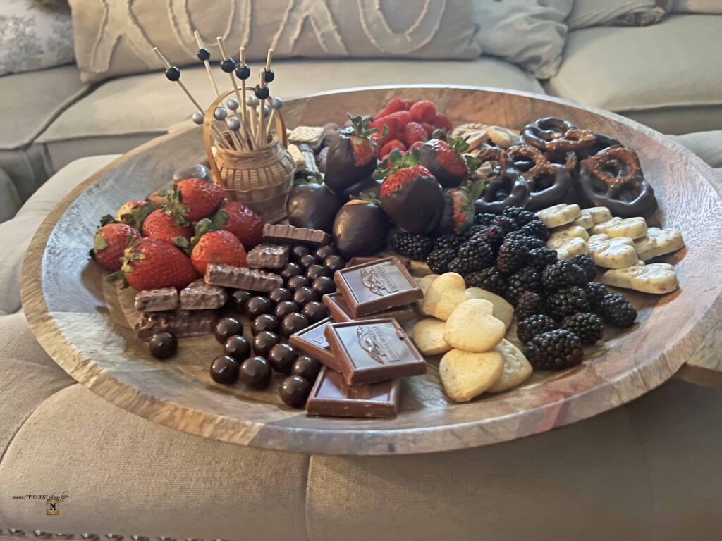 assemble dessert board