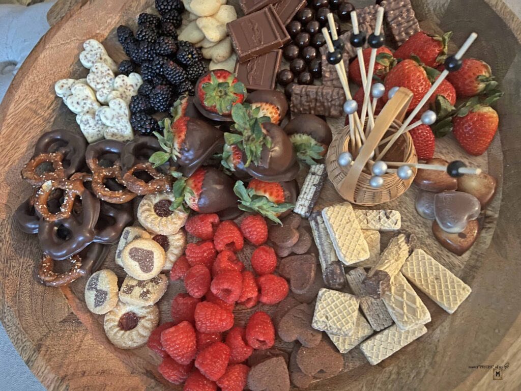 assemble dessert board