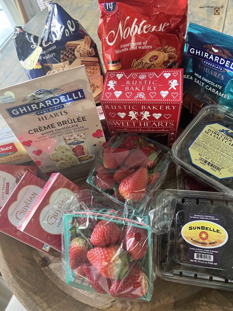 assemble dessert board