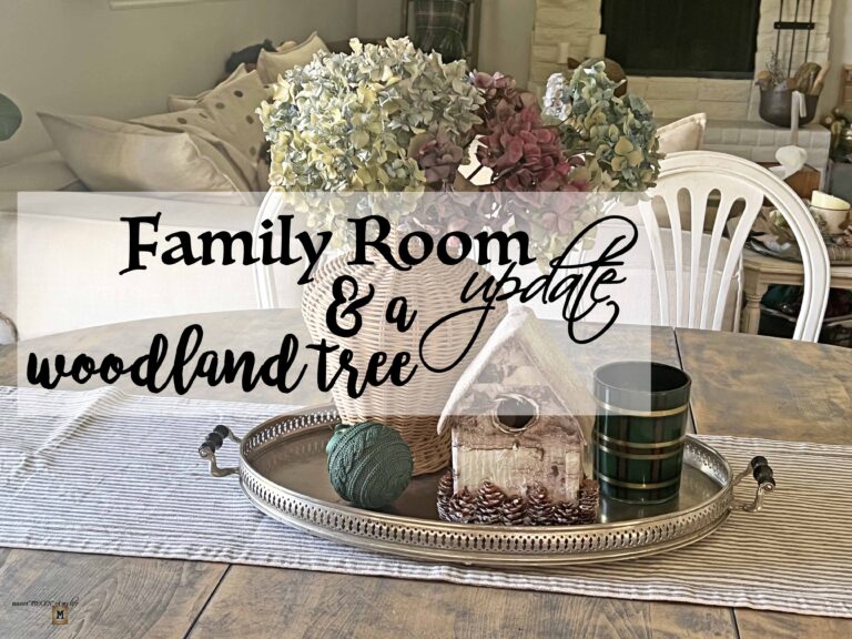 family room updates & a woodland tree