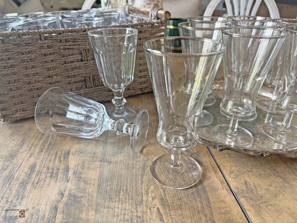 thrifting vintage glassware
