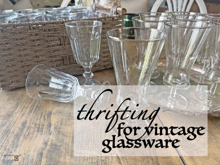 thrifting for vintage glassware