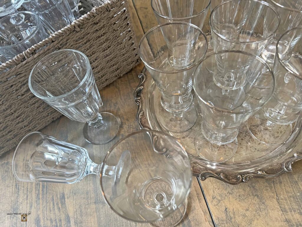thrifting vintage glassware