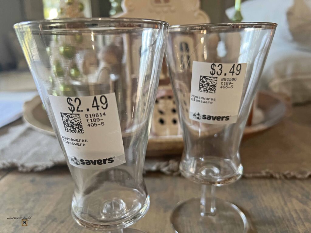 thrifting vintage glassware