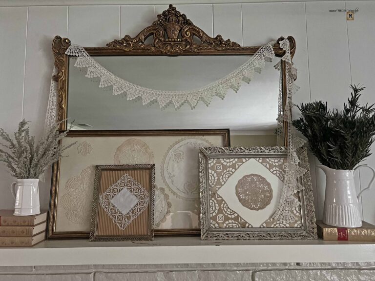 Framed Doily Art Work DIY - Master"Pieces" of my Life