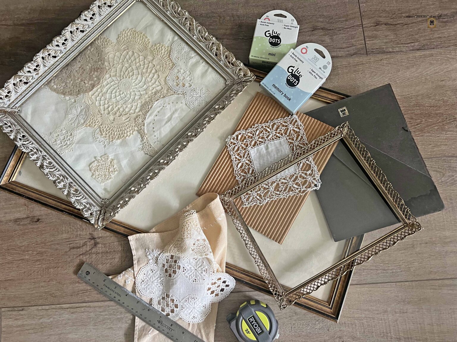 Framed Doily Art Work DIY - Master"Pieces" of my Life