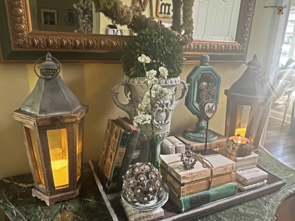 green Valentine's Day vignette