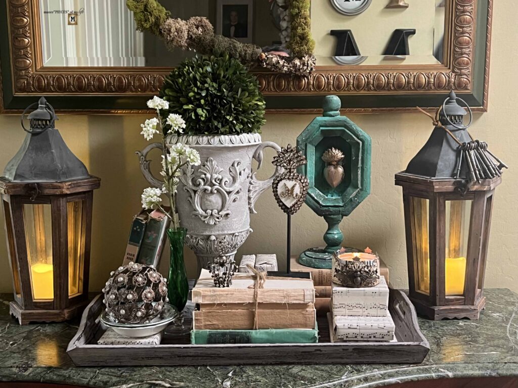 green Valentine's Day vignette