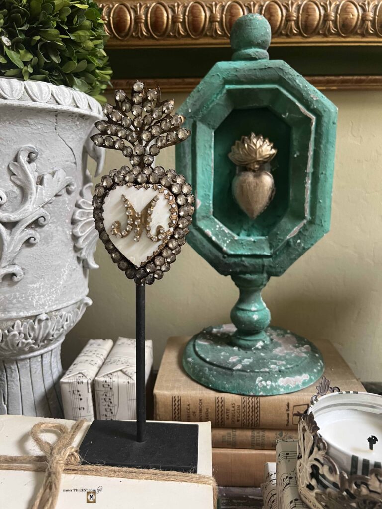 green Valentine's Day vignette