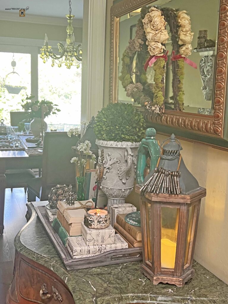 green Valentine's Day vignette