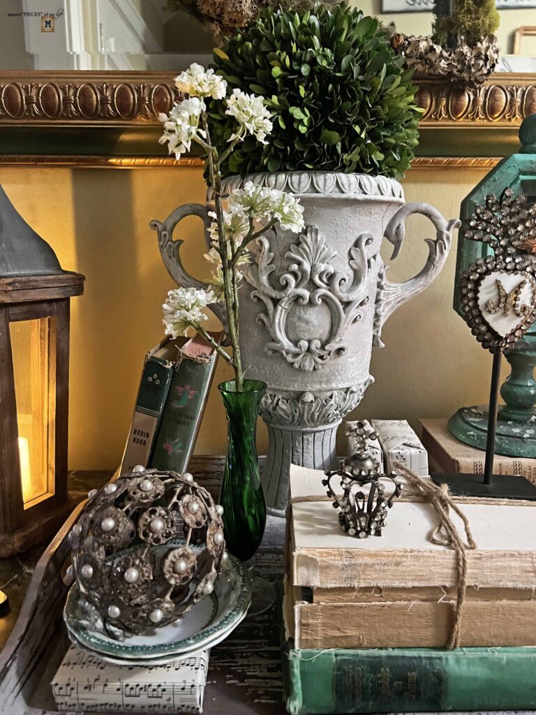 green Valentine's Day vignette