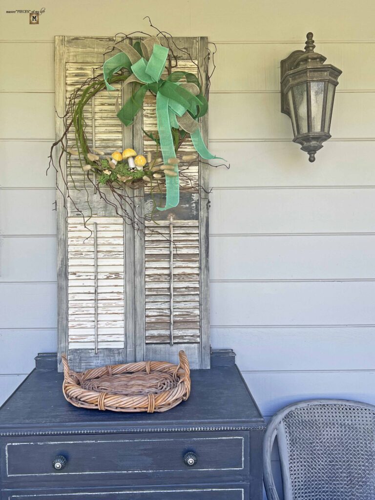 mushroom inspired decorative vignette