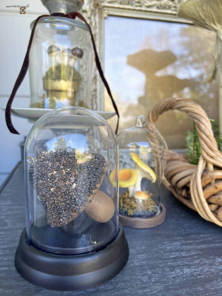 mushroom inspired decorative vignette