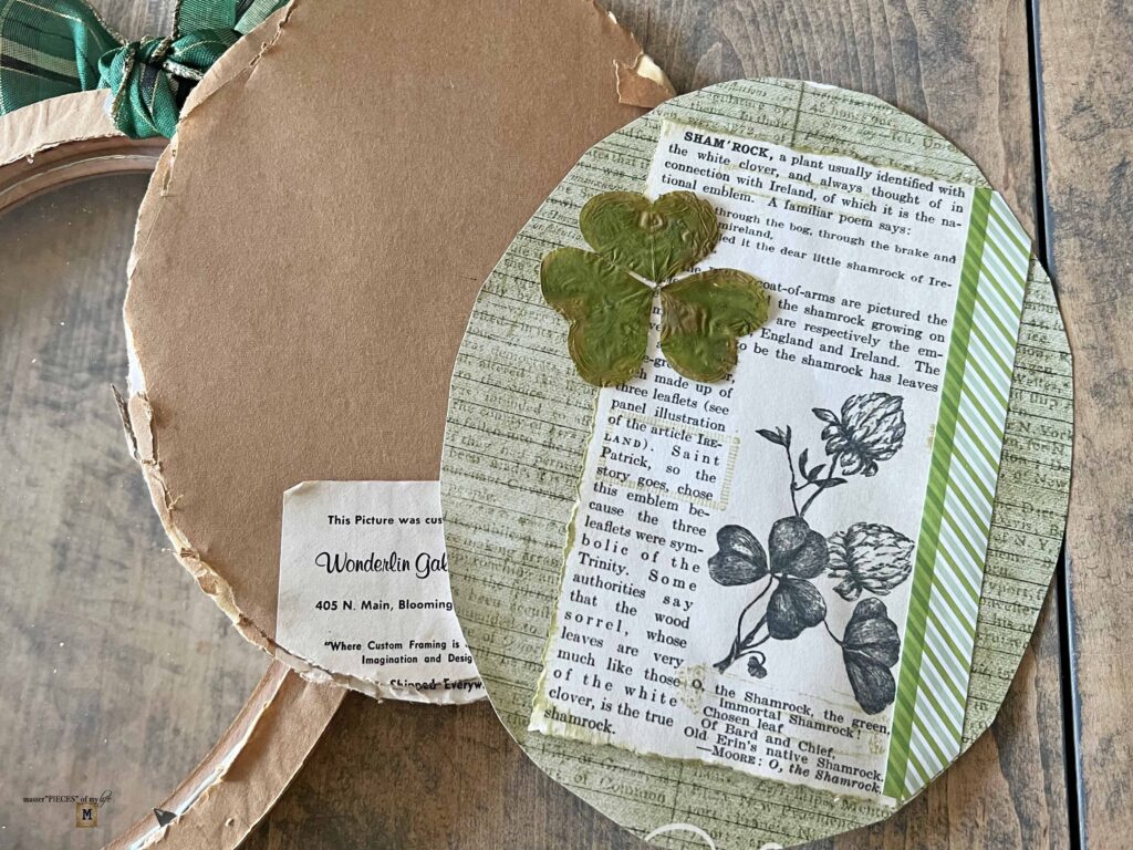 St. Patrick's day shamrock framed artwork