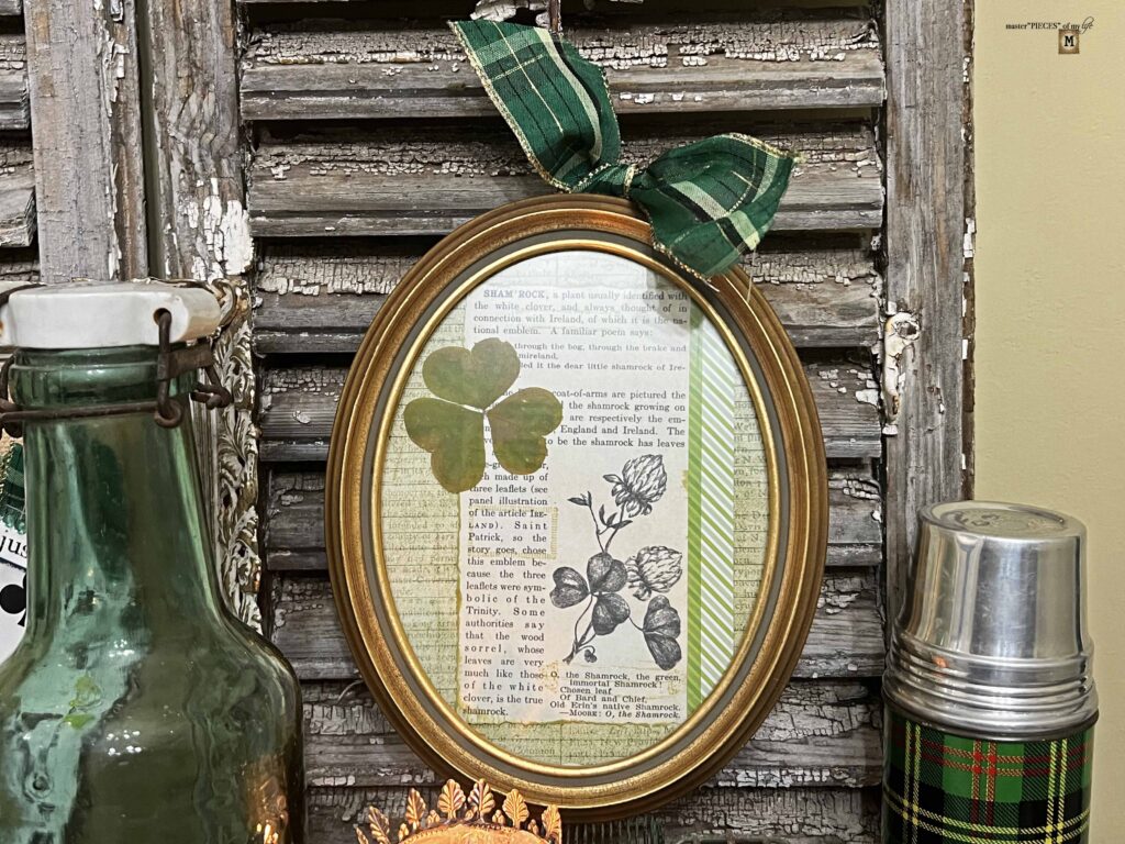 St. Patrick's day framed artwork