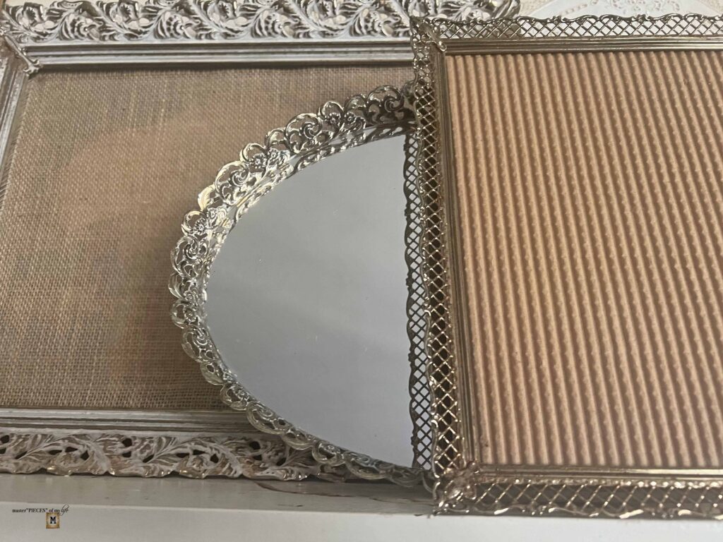 thrifted vintage filigree metal frames