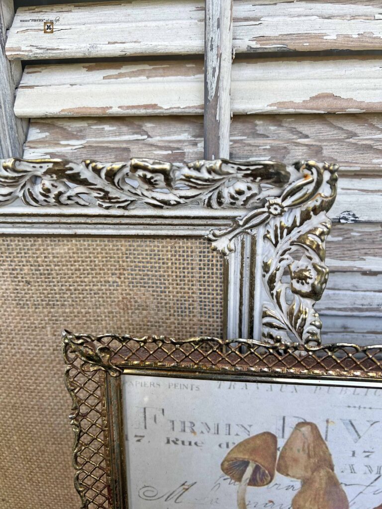 thrifted vintage filigree metal frames