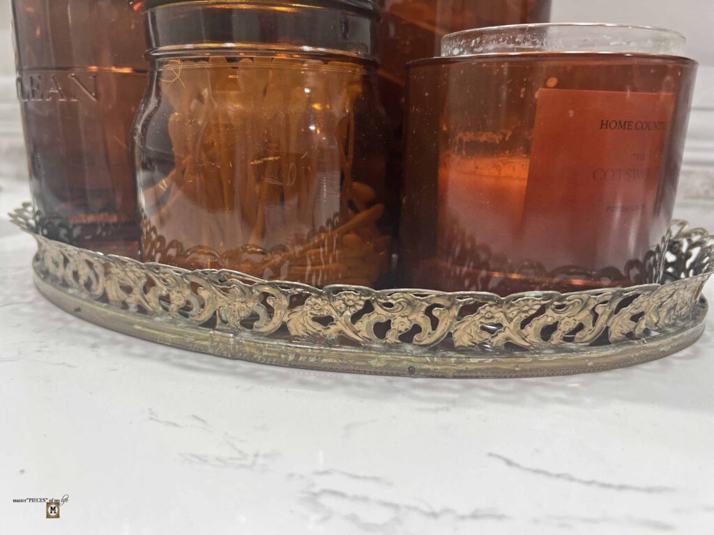 thrifted vintage filigree metal frames