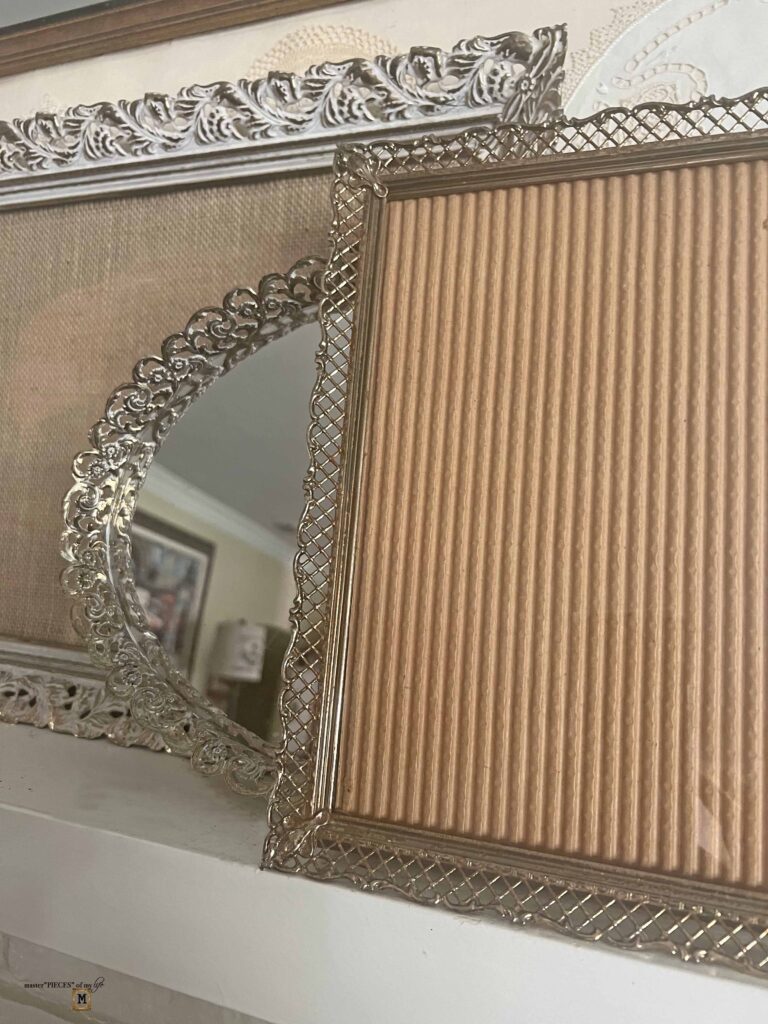 thrifted vintage filigree metal frames